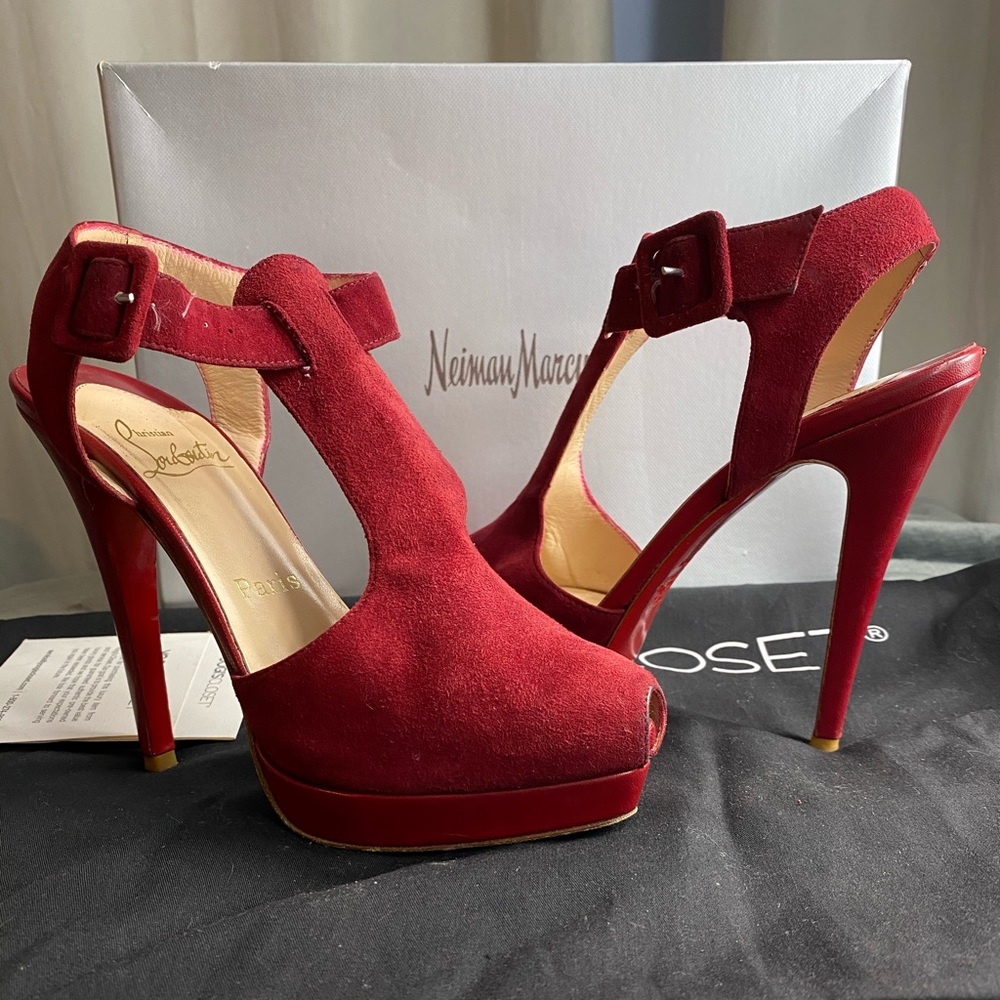 Christian Louboutin- Orlan Double Platform T-Strap